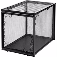 Richell Black Metal Mesh Pet Crate