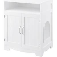 UniPaws Enclosure White Designed Litter Box for Cats