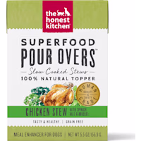 The Honest Kitchen Superfood Pour Overs: Chicken Stew with Spinach, Kale & Broccoli Wet Dog Food Topper