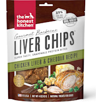 The Honest Kitchen Gourmet Barbecue Liver Chips: Chicken Liver & Cheddar Recipe Dog Treats