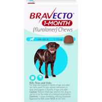 Bravecto 1-Month Chews for Dogs 44-88lbs