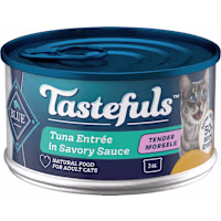 Blue Buffalo Tastefuls Wet Cat Food Morsels with Tuna