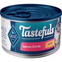 Blue Buffalo Tastefuls Made with Natural Ingredients, Salmon Entree Wet Cat Food Pate