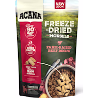 ACANA Grain Free, High Protein, Free-Run Ranch-Raised Beef Recipe, Morsels Freeze Dried Dog Food & Topper
