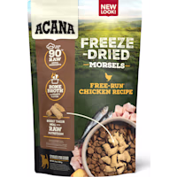 ACANA Grain Free, High Protein, Free-Run Chicken Recipe, Morsels Freeze Dried Dog Food & Topper