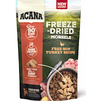ACANA Grain Free, High Protein, Free-Run Turkey, Morsels Freeze Dried Dog Food & Topper