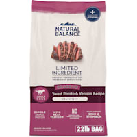 Natural Balance Limited Ingredient Adult Grain-Free Dry Dog Food Reserve Sweet Potato & Venison Recipe