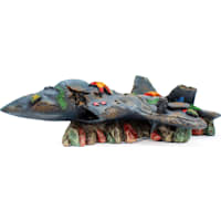 Penn Plax Fighter Jet Wreck Aquatic Decor