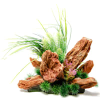 Penn Plax Red Rock Scape Aquatic Decor