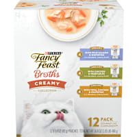 Fancy Feast Lickable Complement Creamy Broth Wet Cat Food Topper Variety Pack