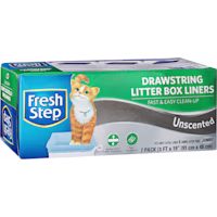 Fresh Step Unscented Drawstring Jumbo Cat Litter Box Liners