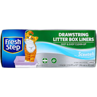 Fresh Step Scented Drawstring Large Cat Litter Box Liners