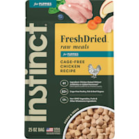 Instinct Freeze Dried Raw Meals for Puppies Grain Free Cage Free Chicken Recipe Dog Food