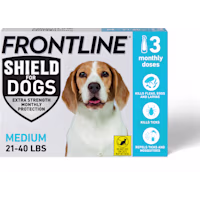FRONTLINE Shield Flea & Tick Treatment for Dogs 21 - 40 lbs. (Blue)