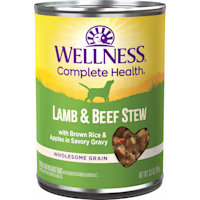 Wellness Complete Health Lamb & Beef Stew Thick & Chunky Natural Canned Wet Dog Food