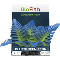 GloFish Green/Blue Fern Plant Fluorescent Under Blue LED Light Aquarium Decor