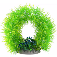 GloFish Green/Blue Arch Plant Fluorescent Under Blue LED Light Aquarium Decor