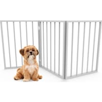 Pet Adobe White Freestanding Pet Gate