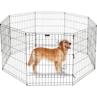 Pet Adobe Metal 8 Panel Folding Metal Pet Playpen