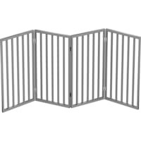 Pet Adobe Gray Freestanding 4 Panel Pet Gate
