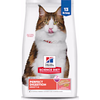 Hill's Science Diet Adult Perfect Digestion Salmon, Brown Rice & Whole Oats Recipe Dry Cat Food