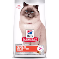 Hill's Science Diet Adult 7+ Perfect Digestion Chicken, Barley & Whole Oats Recipe Dry Cat Food