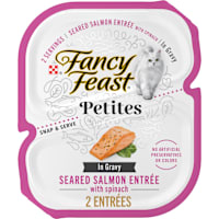 Fancy Feast Petites Seared Salmon With Spinach Entree Gourmet Gravy Wet Cat Food