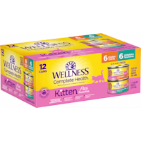 Wellness Complete Health Kitten Whitefish & Tuna and Chicken Variety Pack Wet Food