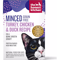 The Honest Kitchen Grain Free Minced Turkey, Chicken & Duck Recipe in a Bone Broth Gravy Wet Cat Food