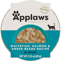 Applaws Natural Whitefish with Salmon & Green Beans in Broth Wet Food for Cats