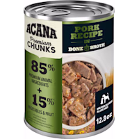 ACANA Grain Free, Premium Chunks, Pork Recipe in Bone Broth Wet Dog Food