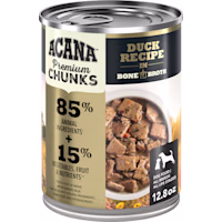 ACANA Grain Free, Premium Chunks, Duck Recipe in Bone Broth Wet Dog Food