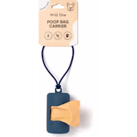 Wild One Navy Poop Bag Carrier for Dogs