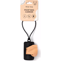 Wild One Black Poop Bag Carrier for Dogs