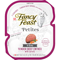 Fancy Feast Petites Tender Beef Entree with Carrots in Gravy Wet Cat Food