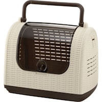 Richell Faux Wicker Pet Carrier