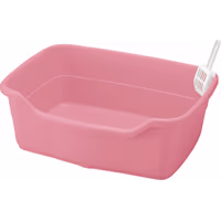 Richell Paw Trax Pink Wide Cat Litter Pan
