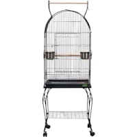 A&E Cage Company Black 600A Economy Dome Top Cage