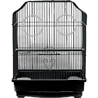A&E Cage Company Ornate Top Cage in Black