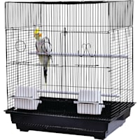 A&E Cage Company Black Flat Top Cage