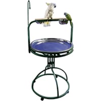 A&E Cage Company Black Play Stand with Toy Hook