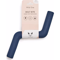 Wild One Navy Bolt Bite Dog Toy