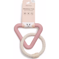 Wild One Blush Triangle Tug Dog Toy
