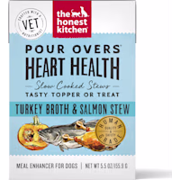 The Honest Kitchen Heart Health Pour Over with Turkey Broth & Salmon Stew Wet Dog Food