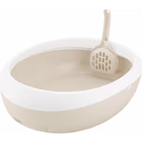 Richell Paw Trax Top Open White Cat Litter Pan