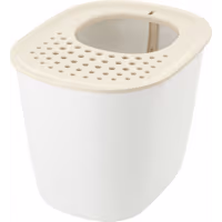 Richell Paw Trax Top Entry White Cat Litter Box