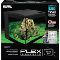 Fluval Black 15 Gallon Flex Aquarium Kit