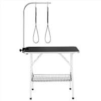 Topeakmart Black 36" Foldable Pet  Grooming Table with Adjustable Arm