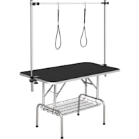 Topeakmart Black 45" Foldable Pet Grooming Table with Adjustable Arm