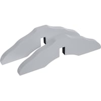 UniPaws Grey Support Feet for Wooden Pet Gate